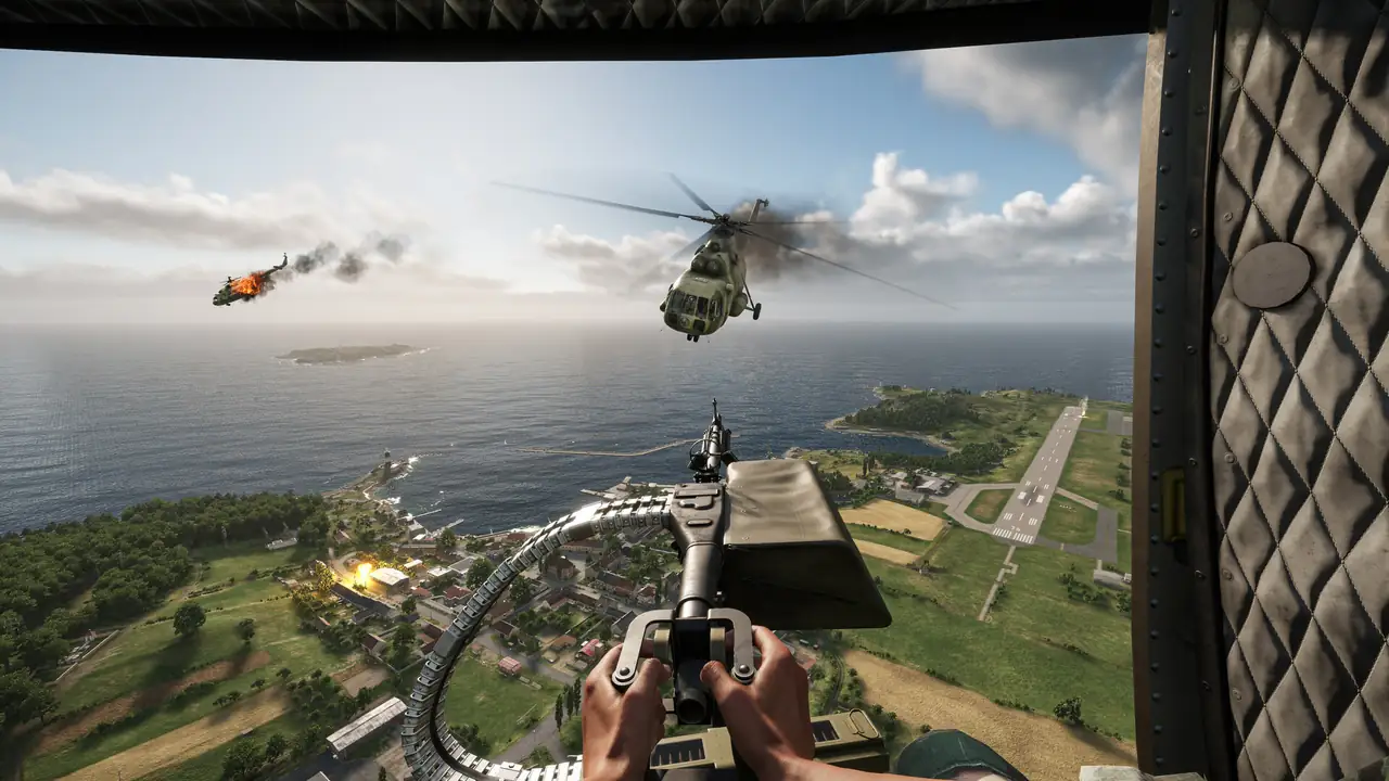 Arma Reforger squad on patrol