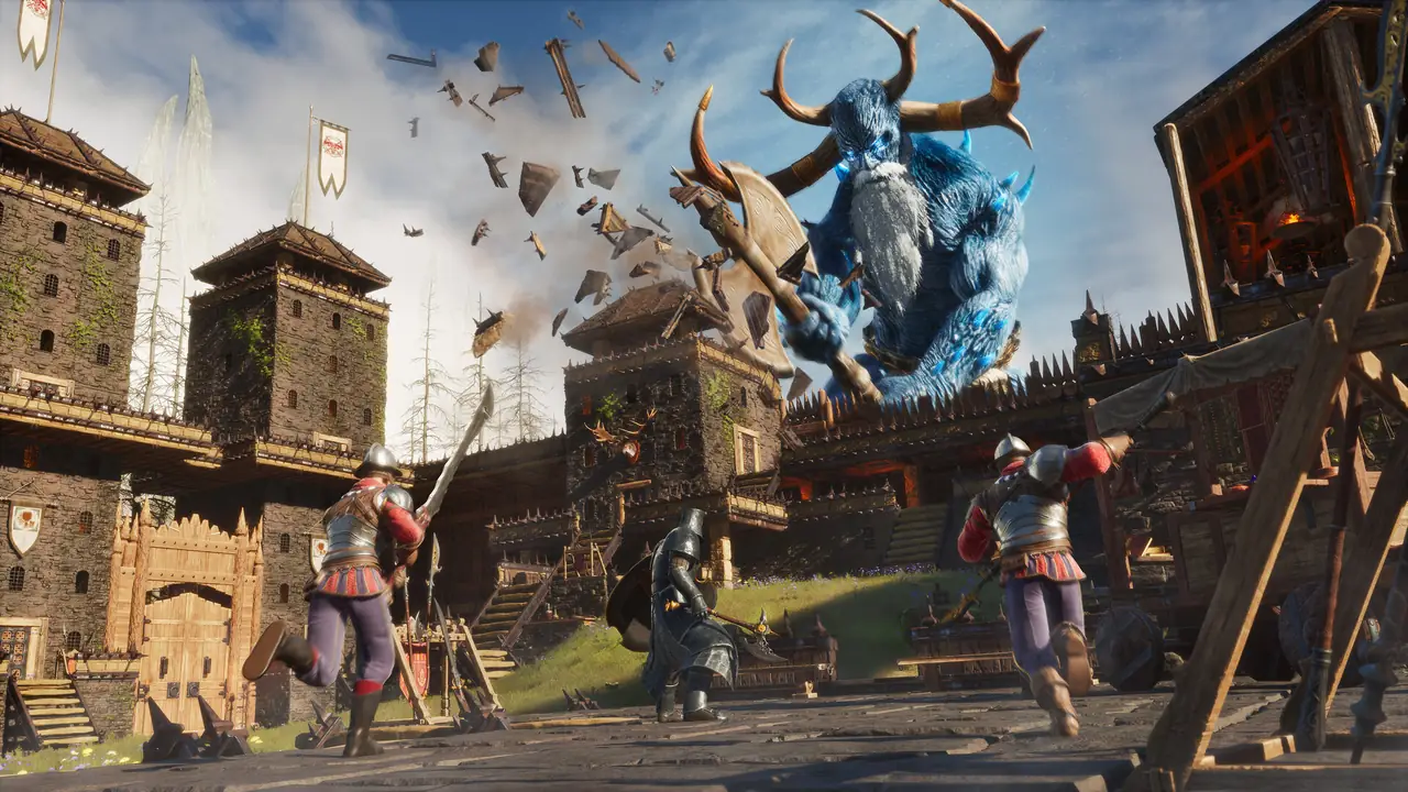 Conan Exiles siege on a fortified base