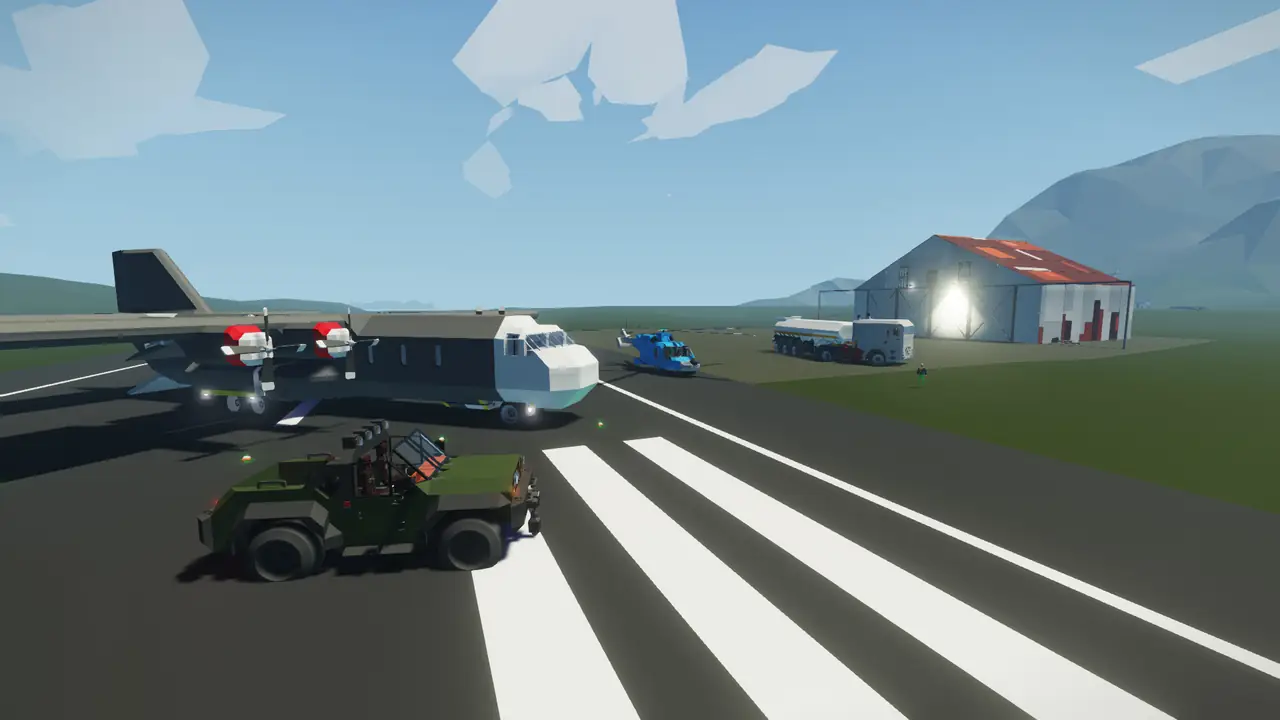 Stormworks airbase with vehicles